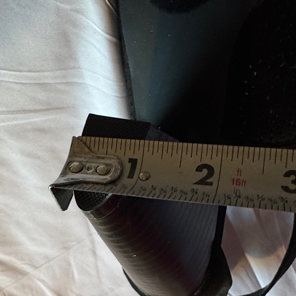 JustFab Black Perforated Heeled Sandals - Picture 6 of 10